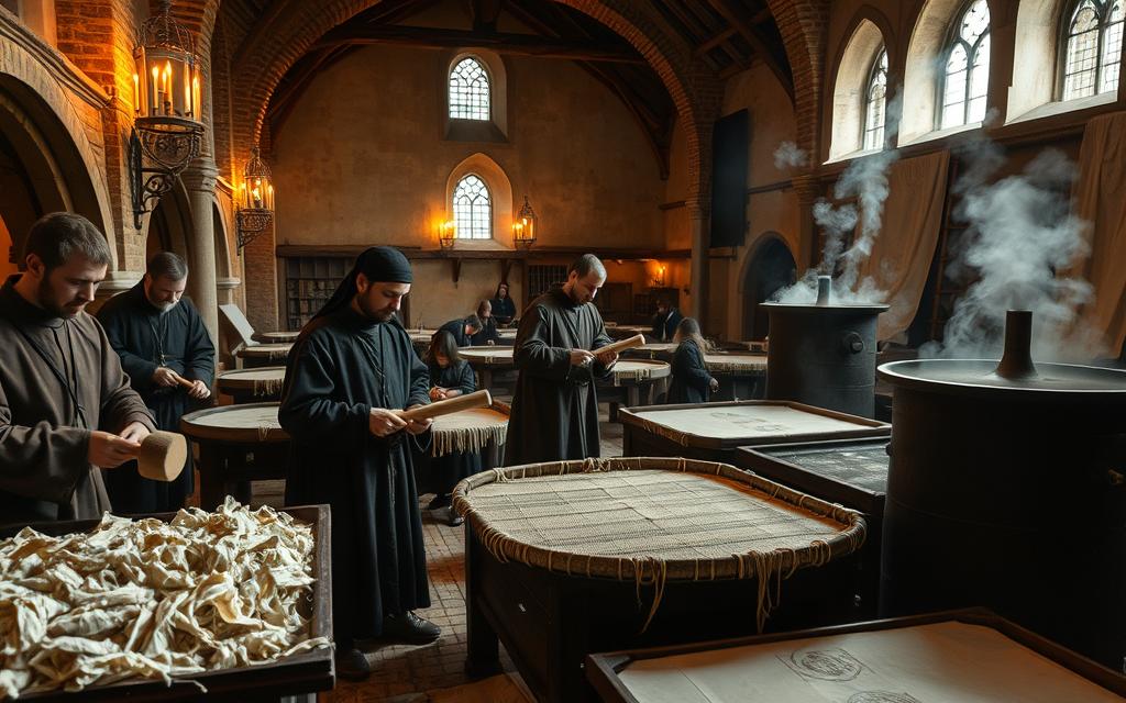 medieval technology papermaking process